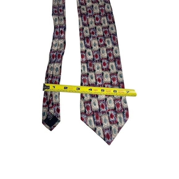 Martin Wong Napa Valley Geometric Men's Tie 100% Silk 58"x4" Necktie - Picture 8 of 8